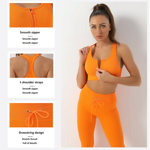 Conjunto De Yoga 2 piezas de ropa deportiva para mujer, ropa deportiva sin  costuras, artículos depor Ehuebsd Para Estrenar
