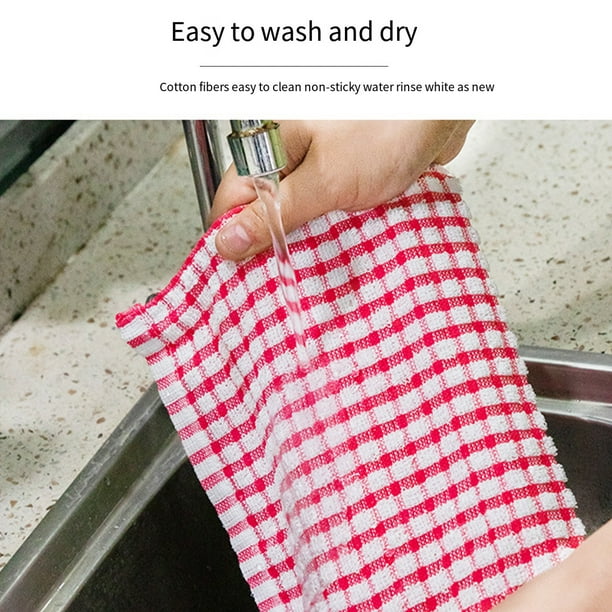 12 Paños de Cocina para Lavar Platos Paño de Limpieza Absorbentes para  Platos Trapos para Secar Platos para Limpieza de Vidrio Suministros  Domésticos