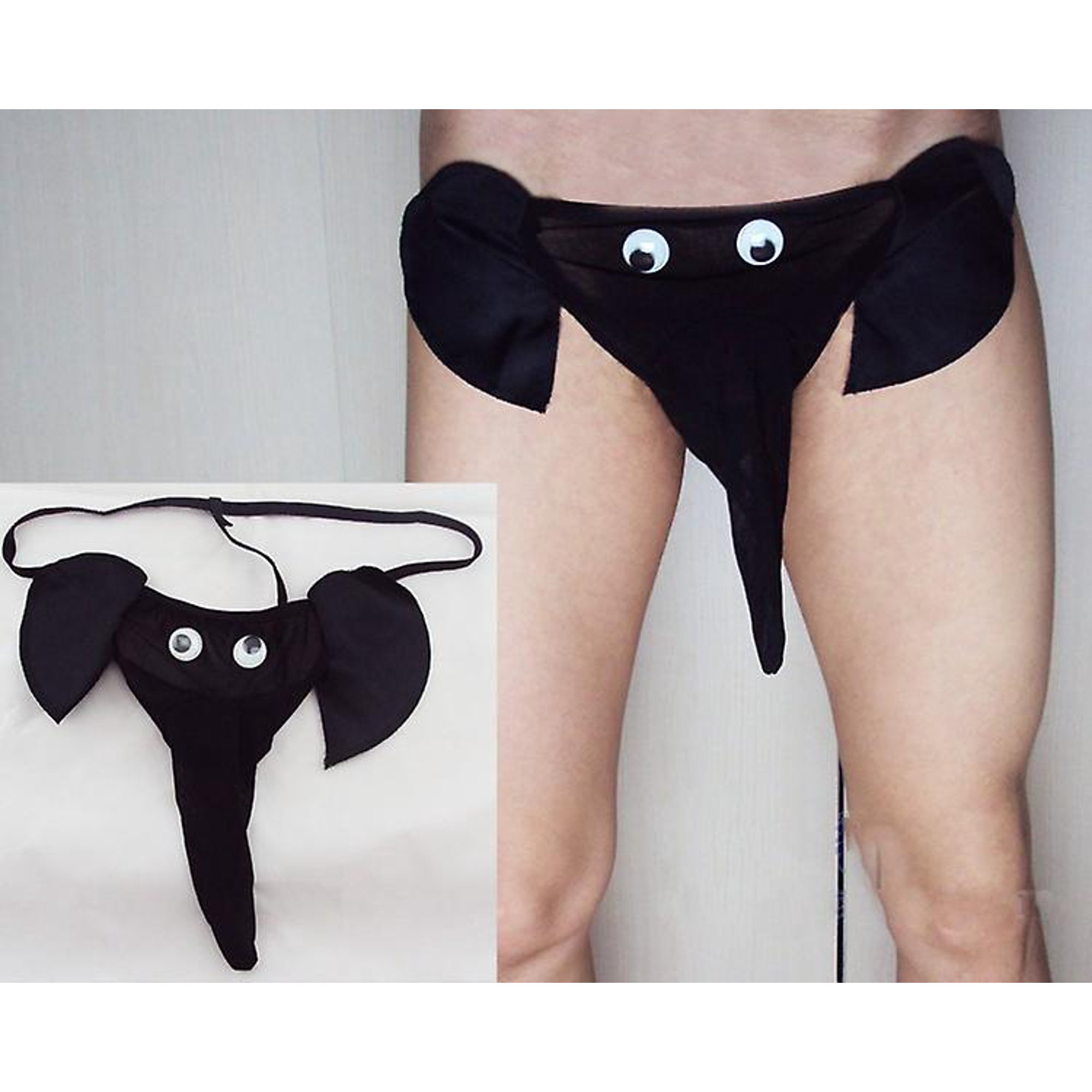 Lencer a sexy Ropa interior para hombres Elefante Tanga Dibujos