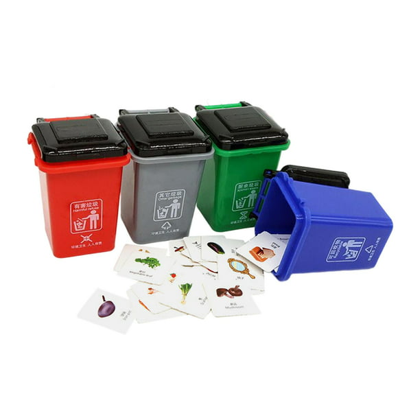  MYOYAY Botes de basura de cocina de 3 niveles, cubos de basura  para clasificación, contenedores de reciclaje de 42 litros con cajón, combo  de basura blanca y cubo de reciclaje de