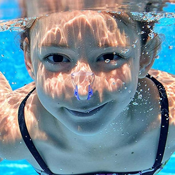 Kit de auriculares y clip para la nariz para natación de silicona, juego de  auriculares para natació Rojo Verde