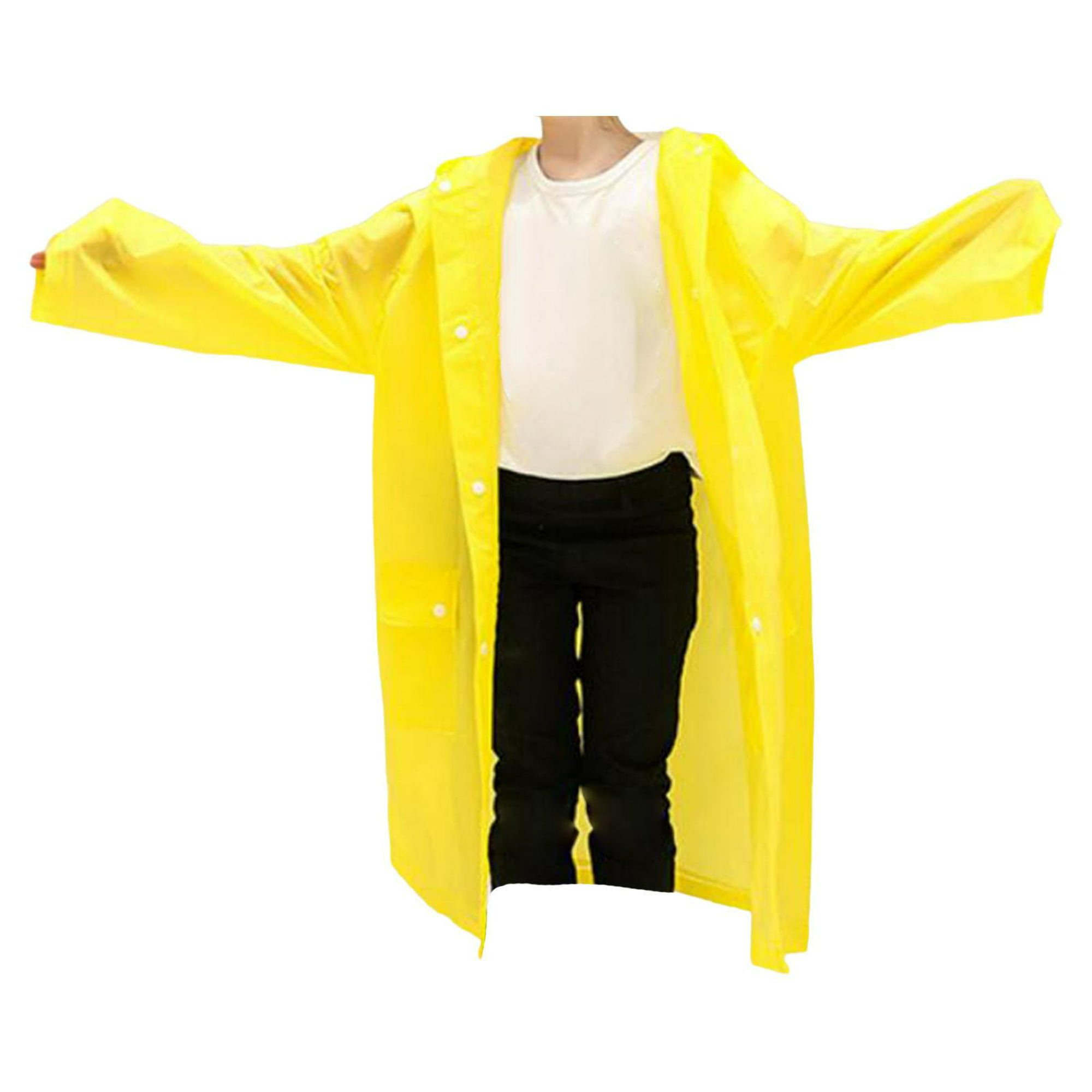 Impermeable lluvia Poncho ligero reutilizable senderismo chaqueta con  capucha para actividades al ai Soledad abrigos de lluvia para hombre