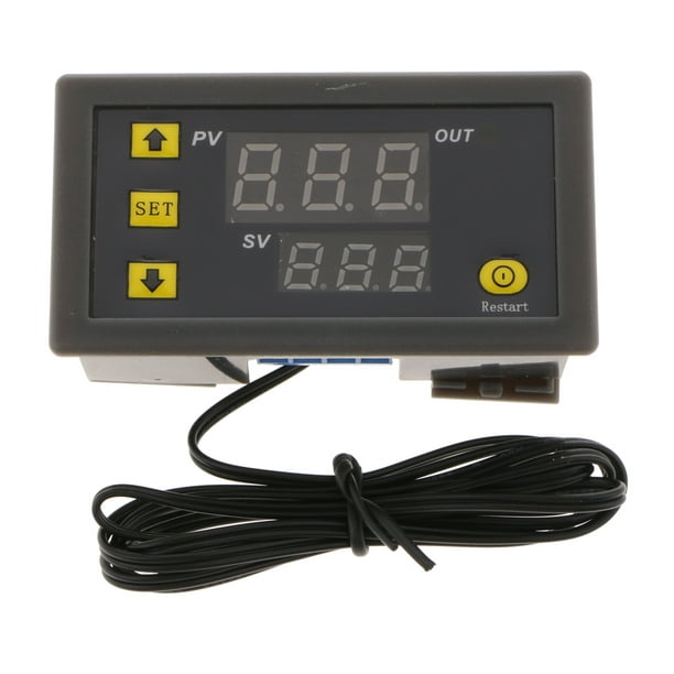 Controlador digital de temperatura W3230 DC 12V 24V 220V LCD temporizador  digital DC interruptor de termostato digital medidor de monitoreo con