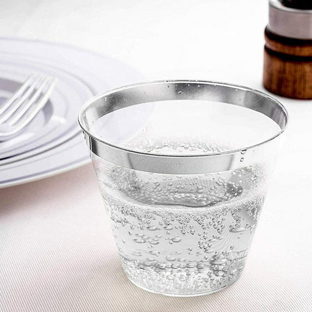 Vasos de plástico duro transparente de 50 ct 10 oz, suministros para  fiestas, suministros para bodas, fiestas, bodas, vasos de papel, vasos para  bebidas, vasos, suministros -  España