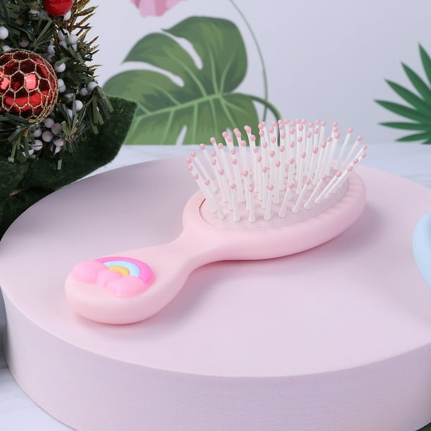 minkissy Cepillo De Paleta Cepillo Moldeador De Pelo 3 Uds Mini Airbag  Peine Plástico Pequeño Peine Rosado Hogar Niña Cepillo De Pelo Portátil  Peine De Plastico : : Belleza