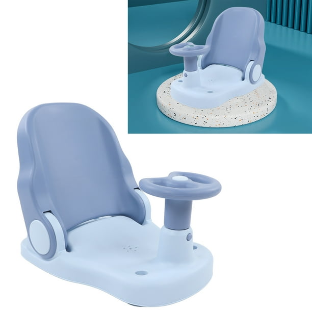 Silla de ducha para bebé recién nacido, silla de baño infantil con almohada  antideslizante de seguridad