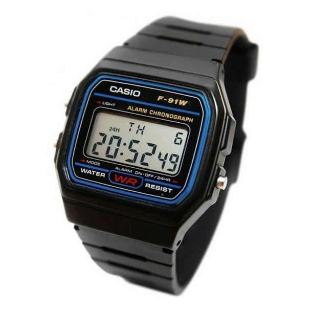 Reloj Deportivo Unisex Casio F91-Negro