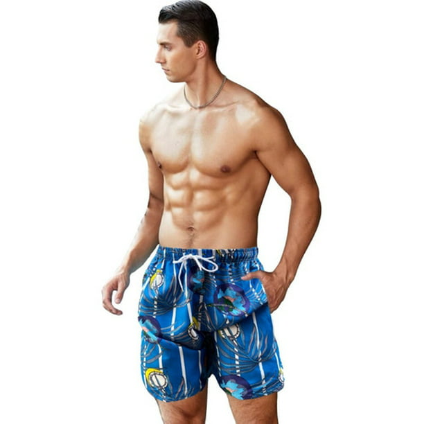 Shorts Hombre Playa Traje Con Forro Malla Short | Walmart en línea