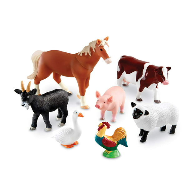 Las figuras animales de la granja