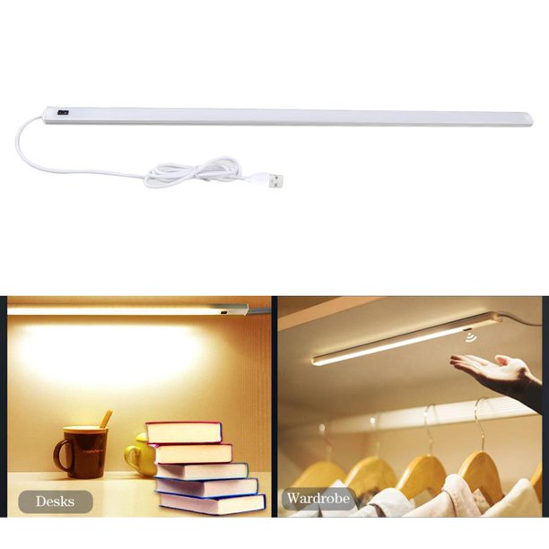 Inducción LED de la luz del armario Sensor de movimiento inalámbrico blanco  50cm Yuyangstore luz del sensor de movimiento