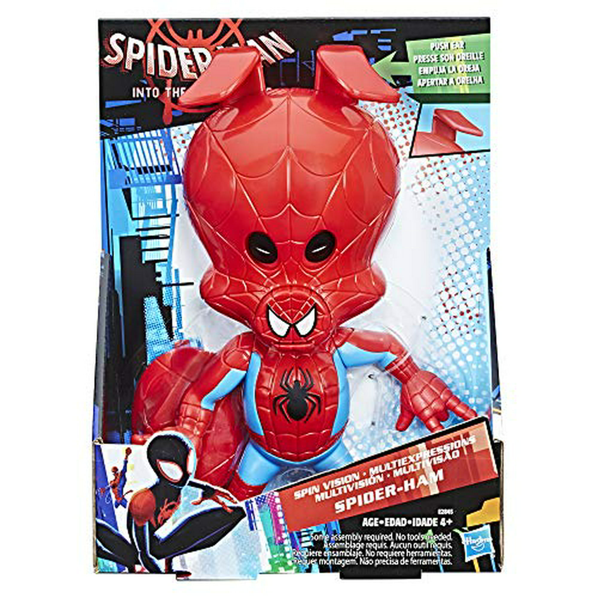 Franco bolita Entre SpiderMan Movie Eye Action Honolulu Into The SpiderVerse Spin Vision  Figuras de acción SpiderHam, multicolor Spiderman E2845 | Bodega Aurrera en  línea