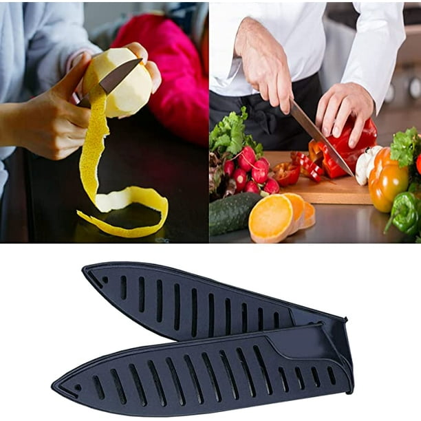 Funda protectora creativa para cuchillos de Chef, funda protectora para  cuchillos de frutas, tijeras, herramientas de cocina - AliExpress