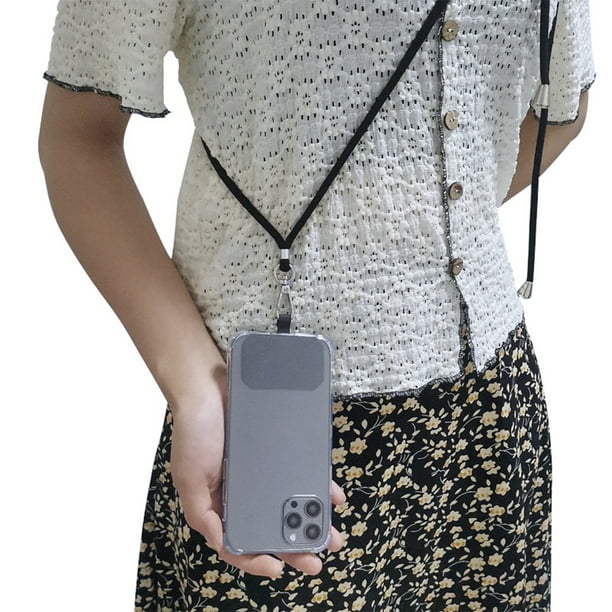 Funda para móvil, con opción para colgar en cuello o llevar en mano (o  bolso)