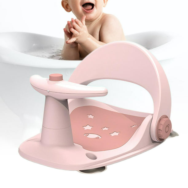 Asiento baño bebé rosa