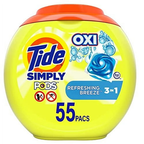 cápsulas de jabón detergente para ropa tide simply pods  oxi