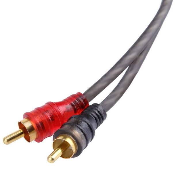 Cable Rca Cable Rca 5 m/16 pies de alta fidelidad 2 macho a 2 macho RCA  coche amplificador estéreo Cable de Audio