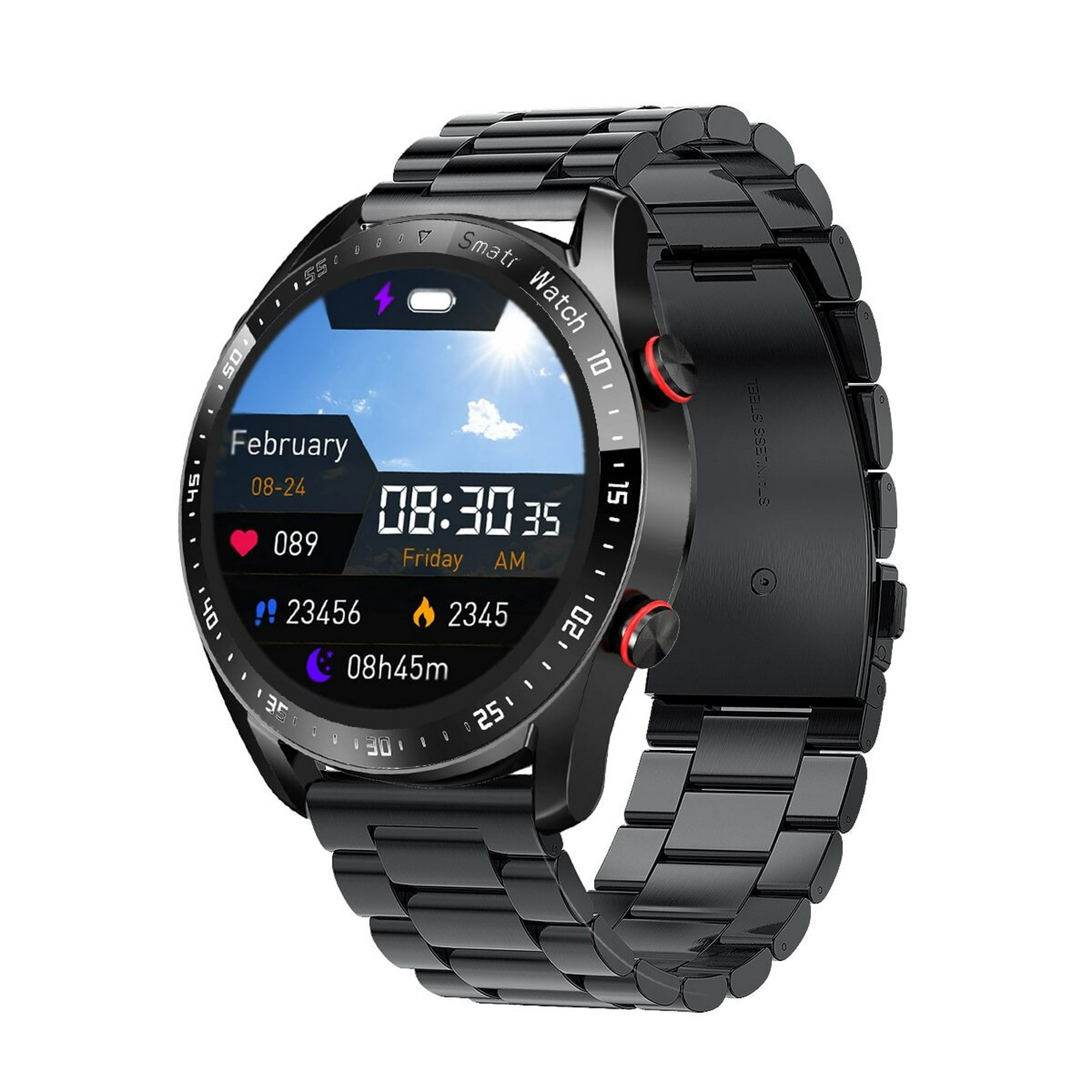GENERICO Correa Para Reloj Huawei Watch Fit 2 Acero Magnetica