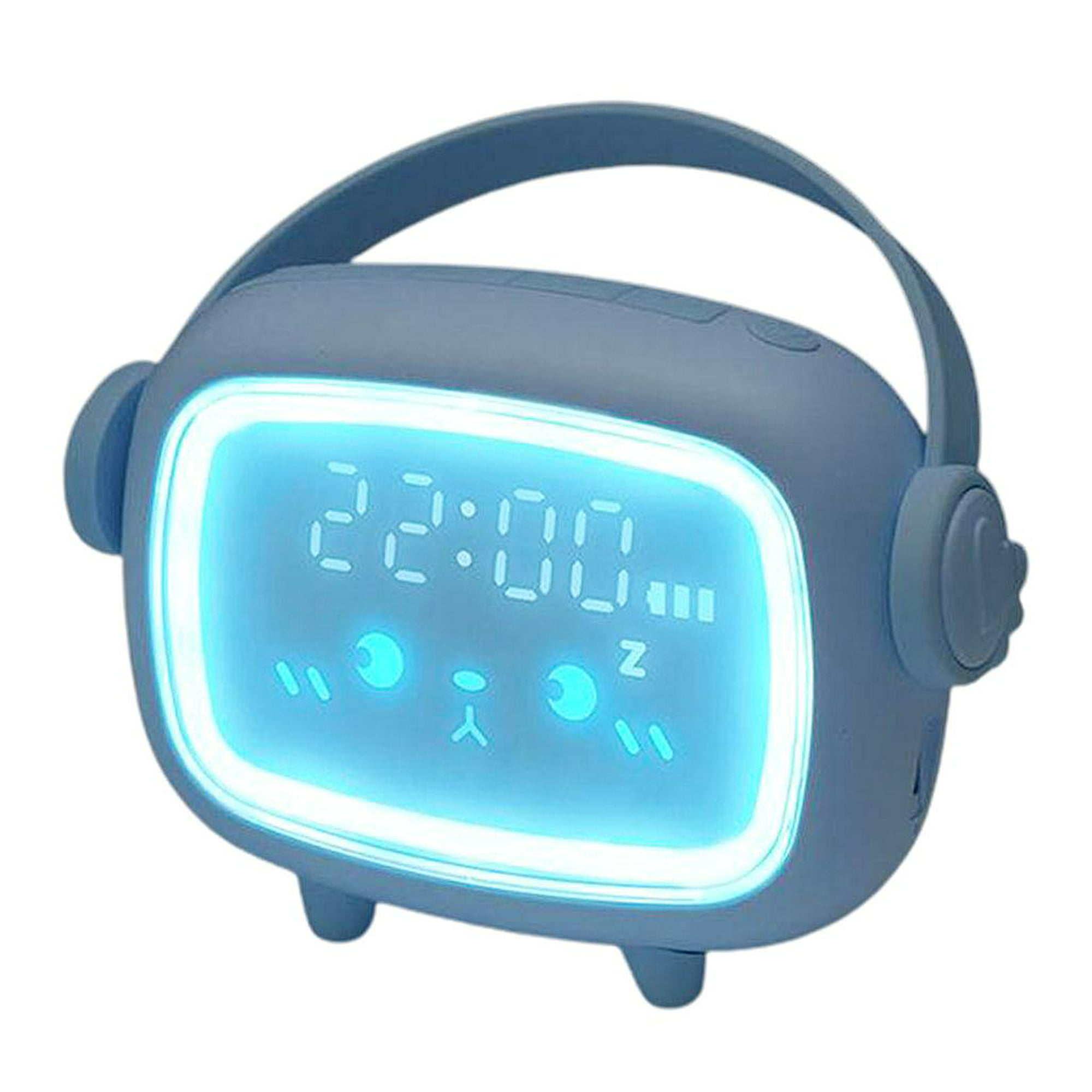  Dekala - Reloj despertador con luz de amanecer, reloj  despertador de luz natural para dormitorios, luz solar, reloj despertador  para niños, reloj digital inteligente, radio, luz gradual, cambio de color,  simulador
