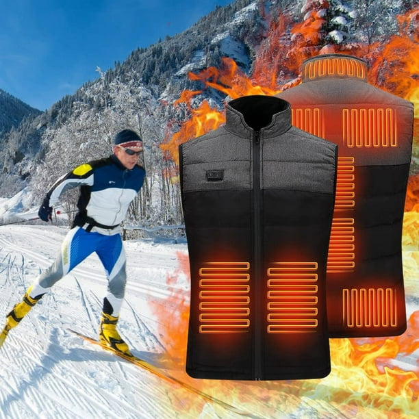 Invierno al aire libre para hombres chaqueta térmica eléctrica