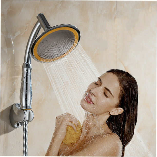 Irfora Cabezal de ducha de alta presión 4 pulgadas 5 configuraciones Baño  ajustable Cabezal de ducha Irfora Alcachofa de la ducha