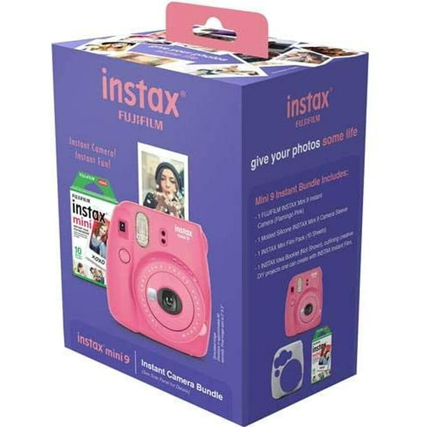 Fujifilm Instax Mini 9 – Parent – Cámara instantánea y dos paquetes de  hojas fotográficas Fuji-Film INSTAX Mini