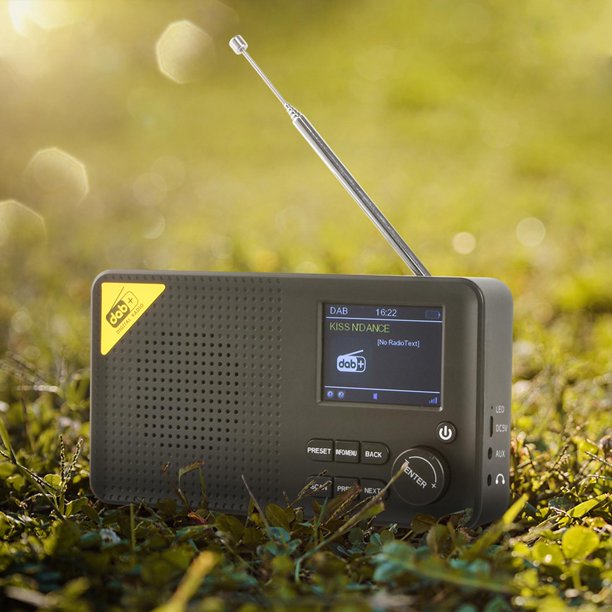 Radio Digital portátil DAB/DAB + FM, altavoz LED, Mini Radio FM