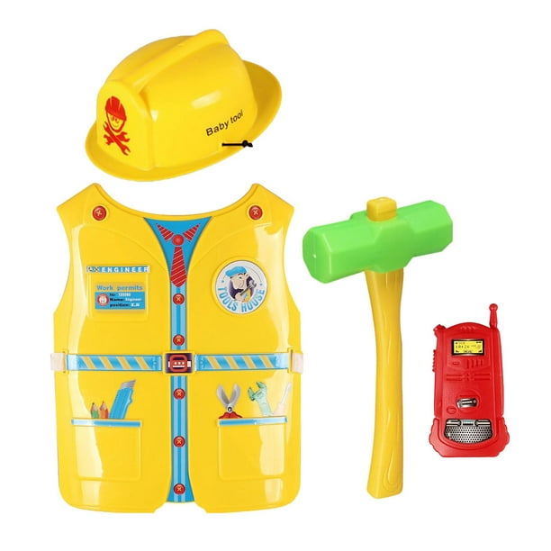 Disfraz de trabajador de la construcción para niños, juego de rol, juego de  disfraces para niños de 3, 4, 5, 6 años, juguetes para niños y niñas