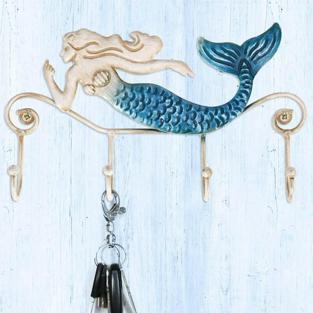 Oyihfvs Soporte adhesivo para llaves de pared con diseño de  peces dibujados a mano sin costuras sobre fondo blanco, soporte para correo  montado para el hogar, pared, puerta, baño, cocina, dormitorio