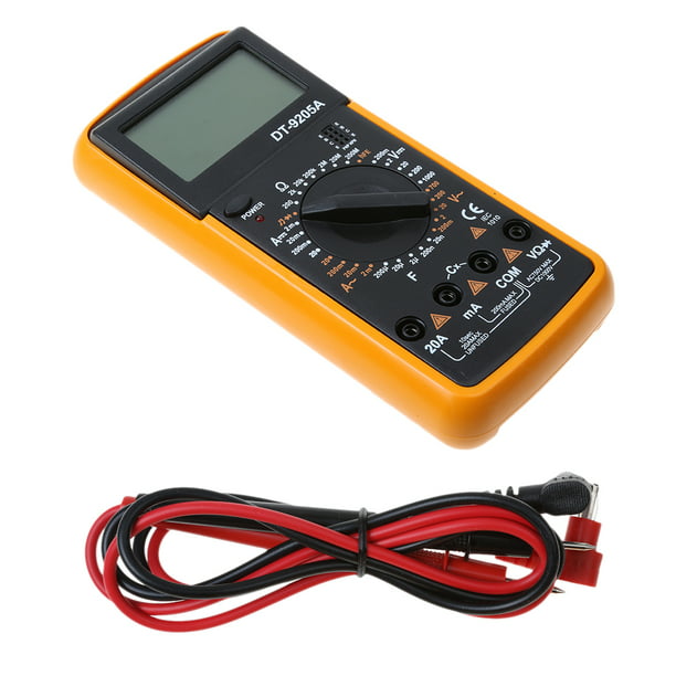 Multímetro de banco portátil, probador de voltímetro eléctrico con pantalla  digital, herramienta de amperímetro para medición, probador de circuito de