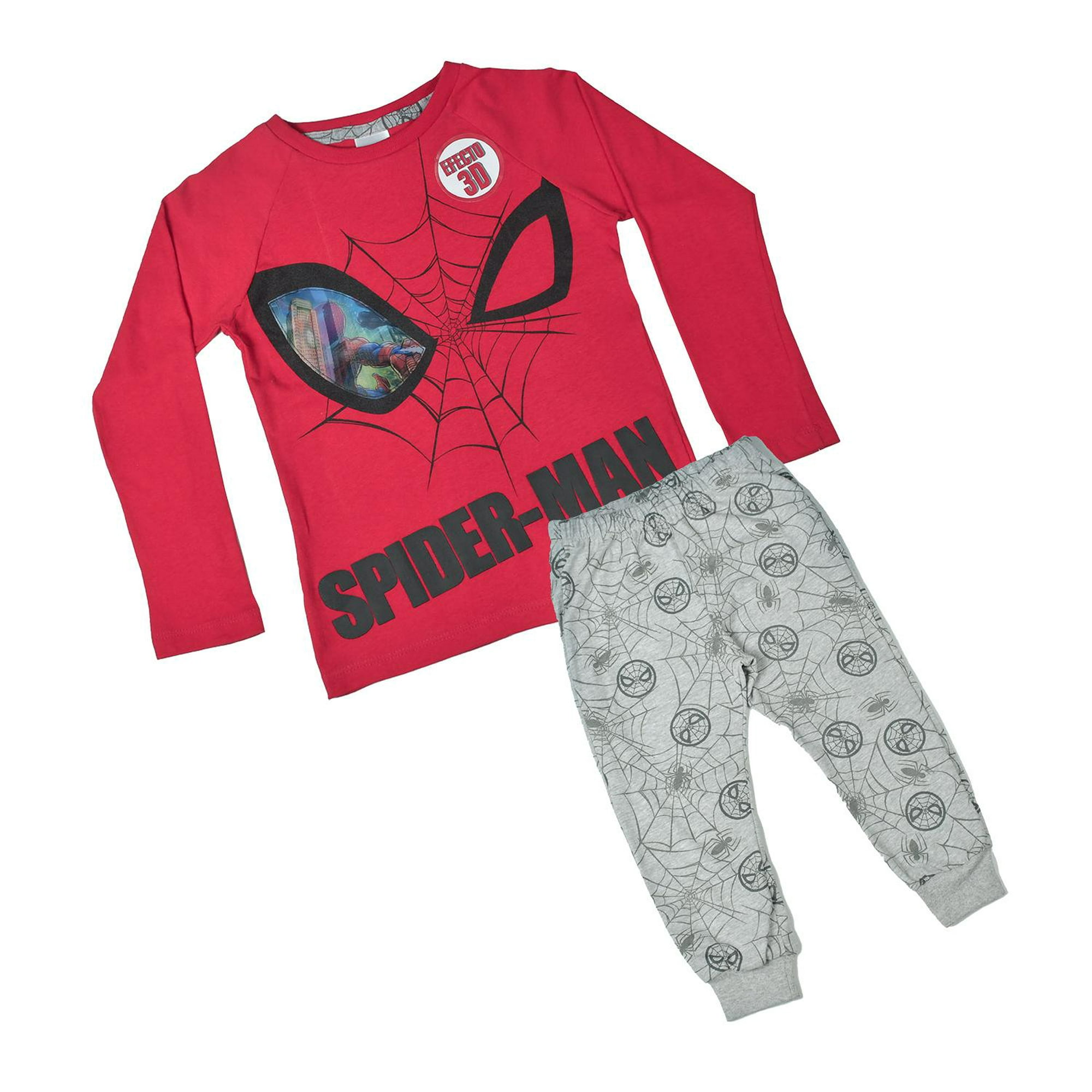 Spider-Man Pijama Niño Algodón Spiderman 2 Pzs