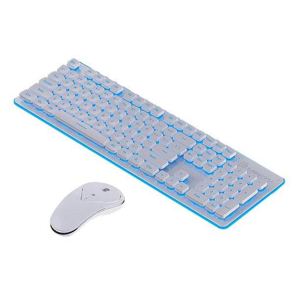 Teclado y mouse inalámbricos juego de ratón y teclado recargables