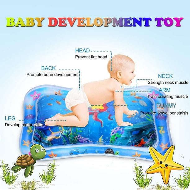 Juguetes para bebés de 0 a 3 y 6 meses, tapete inflable para juegos  acuáticos boca abajo para bebés recién nacidos, los mejores regalos para  bebés