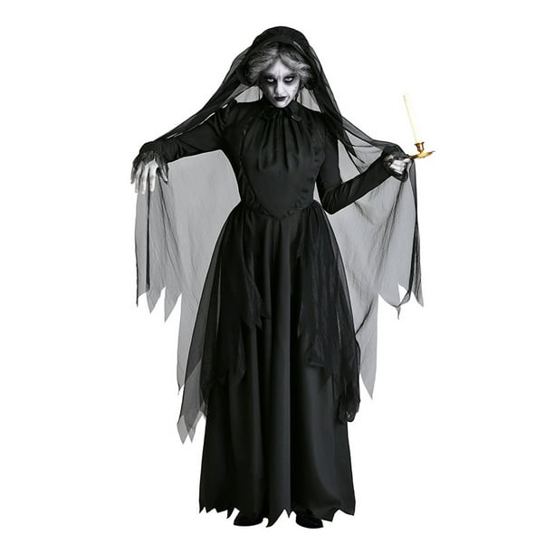 Disfraz De Vampiro De Bruja De Fantasma De Cementerio De Cosplay
