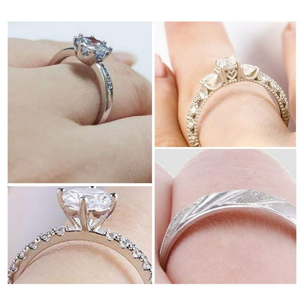 Ajustador de tamaño de anillo invisible para anillos sueltos, ajustador de  anillo, se adapta a cualquier anillo de anillo protector espaciador