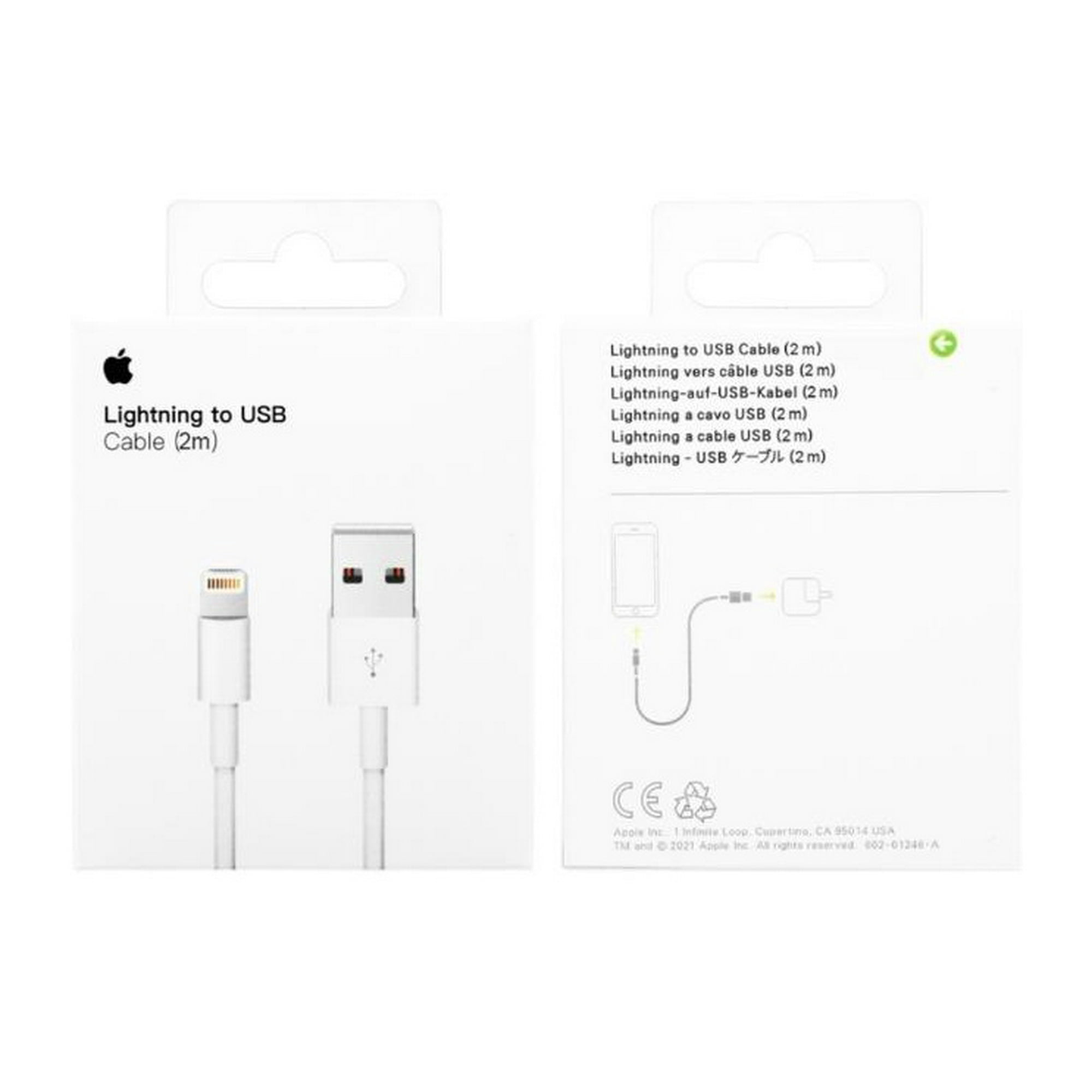 Cable de Lightning a USB (2 m) - Apple (MX)
