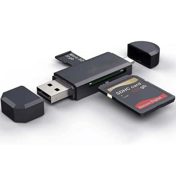 Lector de tarjetas con conector USB 3.0, adaptador Micro SD para