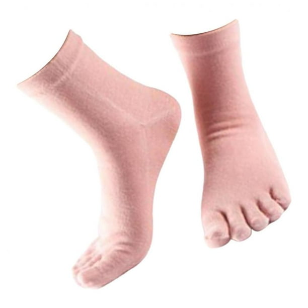 Calcetines Hombre - Algodón - Cómodos y Transpirables - Talla 38 a 44 -  Calcetines 5 Puntera Blanco Yuyangstore Calcetines de cinco dedos