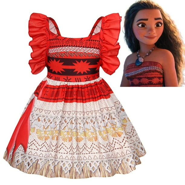 Clothes Children Girl Vaiana, Girl Clothes Party Moana