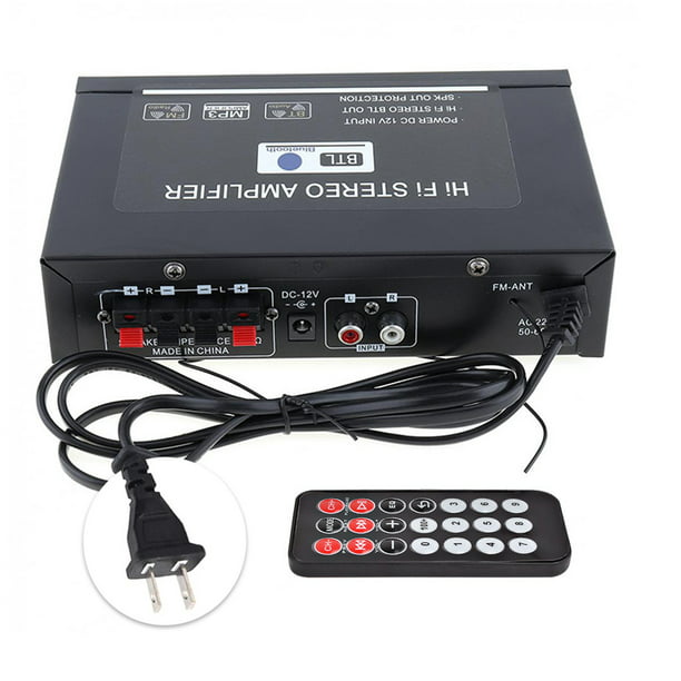 Amplificador de Potencia de Audio, Amplificador de Radio Estéreo, Sonido de  Alta Fidelidad, Inevent EL002814-02B