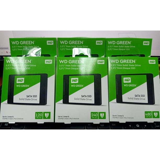 WDS480G2G0A - Disco duro interno para PC, SSD WS Green 480GB, SATA III, 6  Gb/s, 2,5/7 mm., Verde 1TB