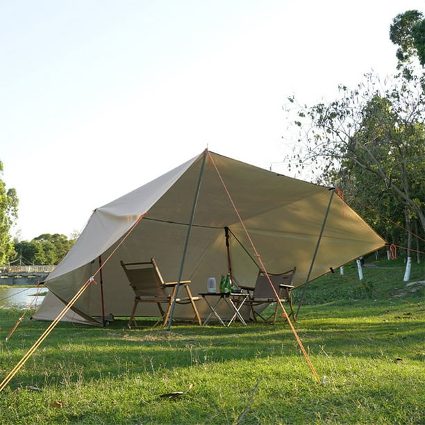 Malla suelo camping, verde, 3 x 4 m