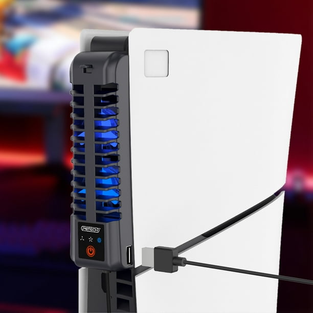 Ventilador de refrigeración para consola de juegos, ventilador enfriador  trasero de 3 niveles para consola PS5 Slim