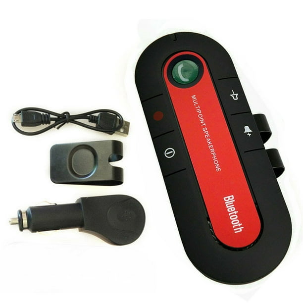 Muyoka Altavoz Bluetooth para coche Manos libres recargable Bluetooth V4.1  Altavoz parasol para coche Muyoka Hogar