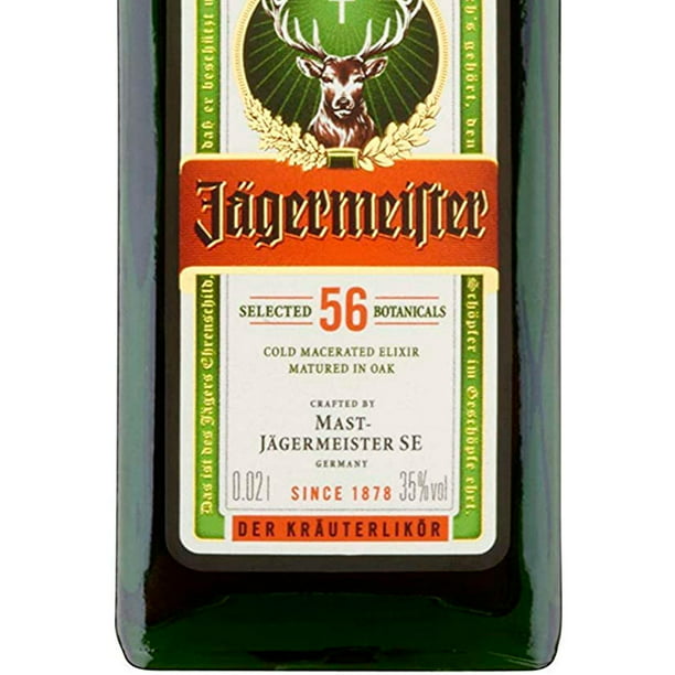 Mini botella de Jägermeister para invitados de boda