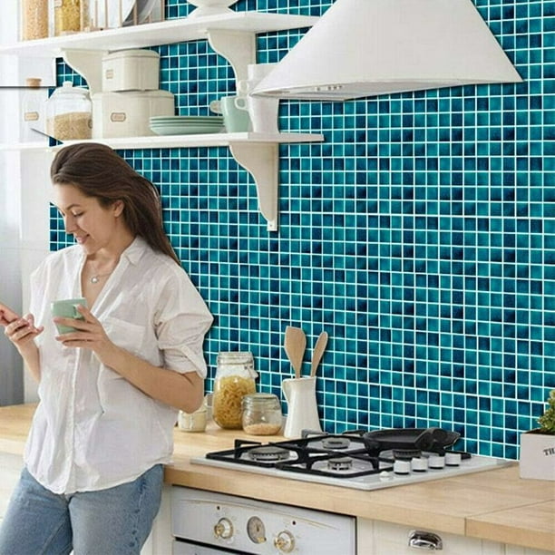 Adhesivos para azulejos para baño y cocina, 30 piezas adhesivos para  azulejos, adhesivos para pared a