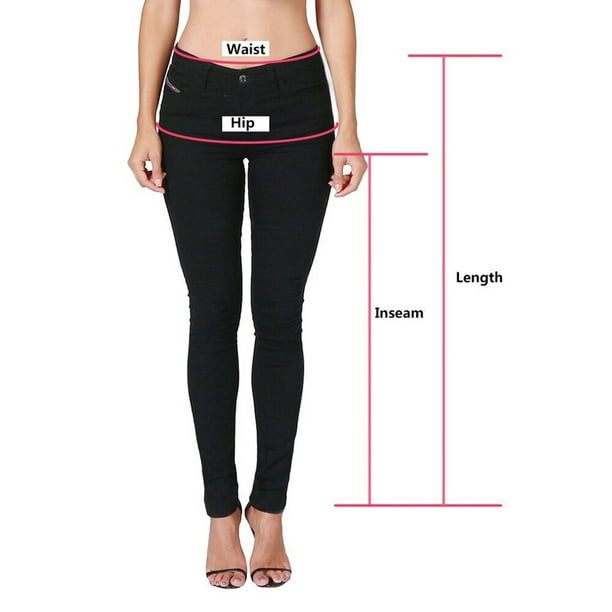  Lápiz Hole Slim Jeans Mujer Denim Fitness Pantalones