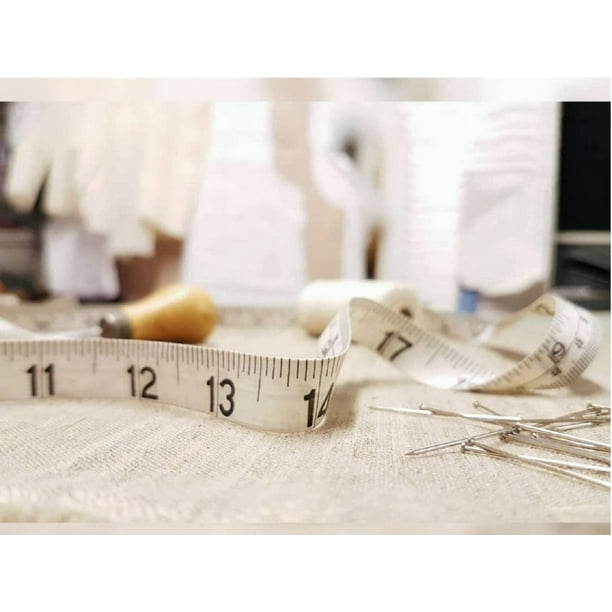 Utoolmart Cinta métrica suave, regla de doble escala de 59 pulgadas, cinta  de plástico, regla flexible de costura corporal, cinta de medición para
