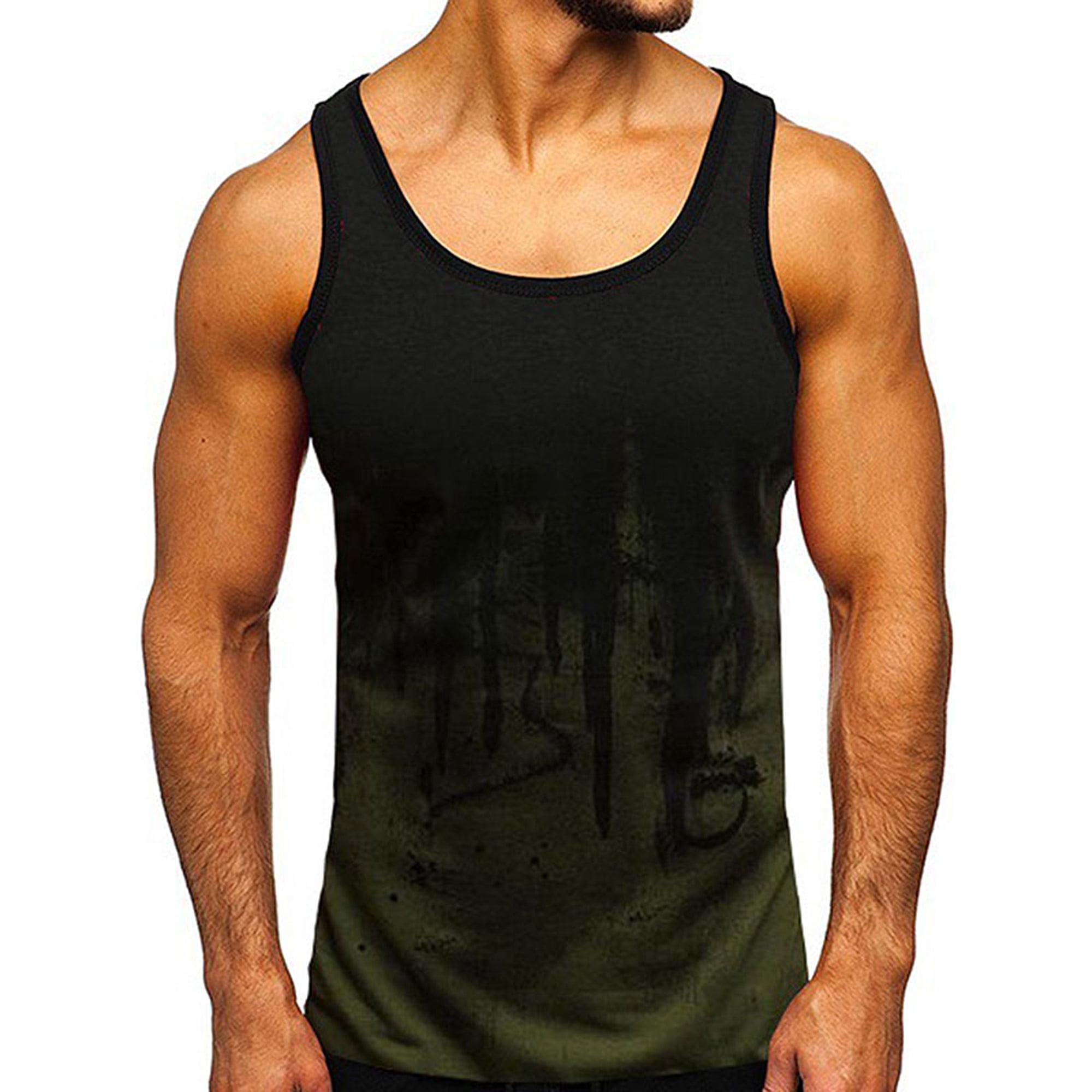 Cvlife mens casual loose fit tank tops muscle training unsleeveless ...