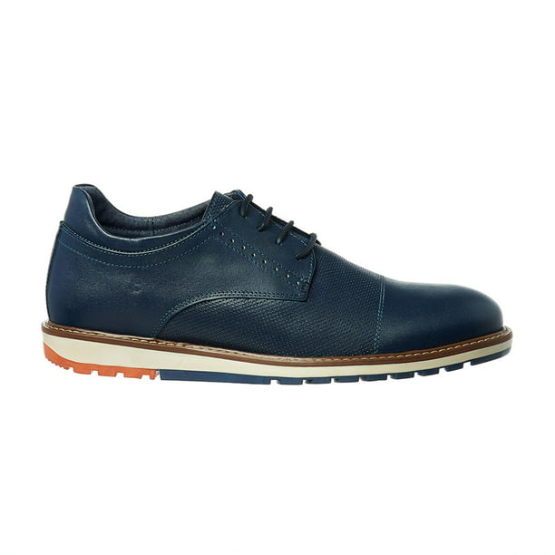 Zapato Oxford Hombre Moda Casual Piel Azul ndigo azul 25 Incógnita 034C12 Walmart línea