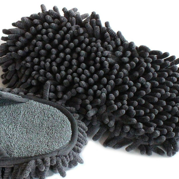 Mopa microfibra con forma de zapatilla color gris paquete 2